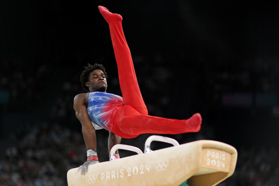 How Team USA Gymnast Fred Richard Got Gum All Over His Bronze Medal in Paris