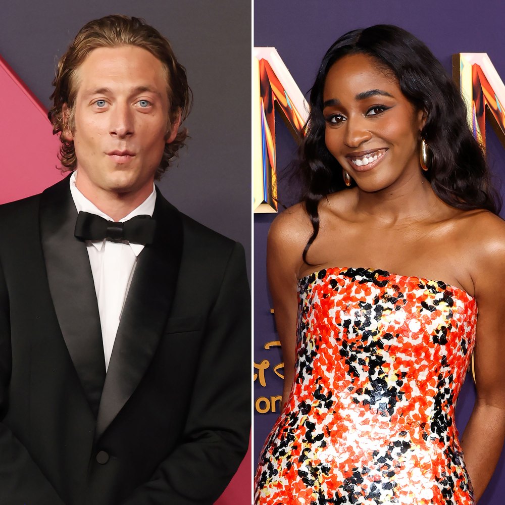 Jeremy Allen White and Ayo Edebiri The Bear Cast on the 2024 Emmys Red Carpet