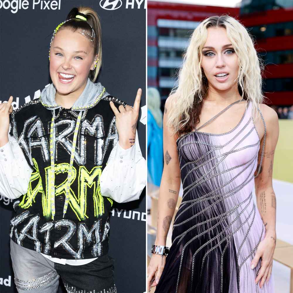 JoJo Siwa dice que Miley Cyrus se acercó y dijo que estaba animando desde la barrera