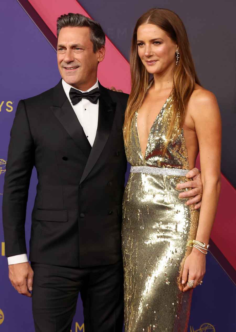 Jon Hamm and Wife Anna Osceola Are So In Love on 2024 Emmys Red Carpet 2024 Emmy Awards