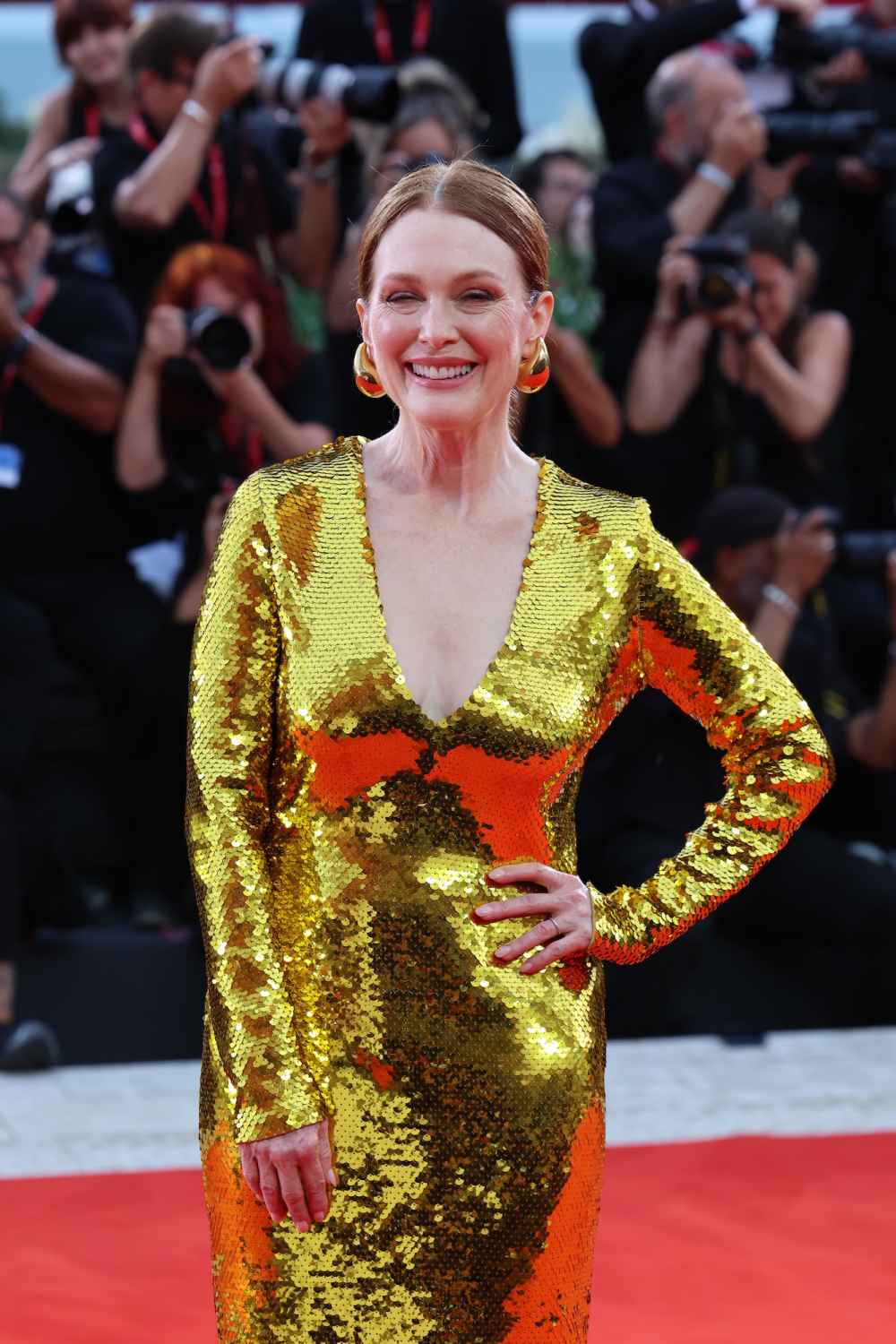 Julianne Moore Is a Golden Goddess at Venice Film Festival