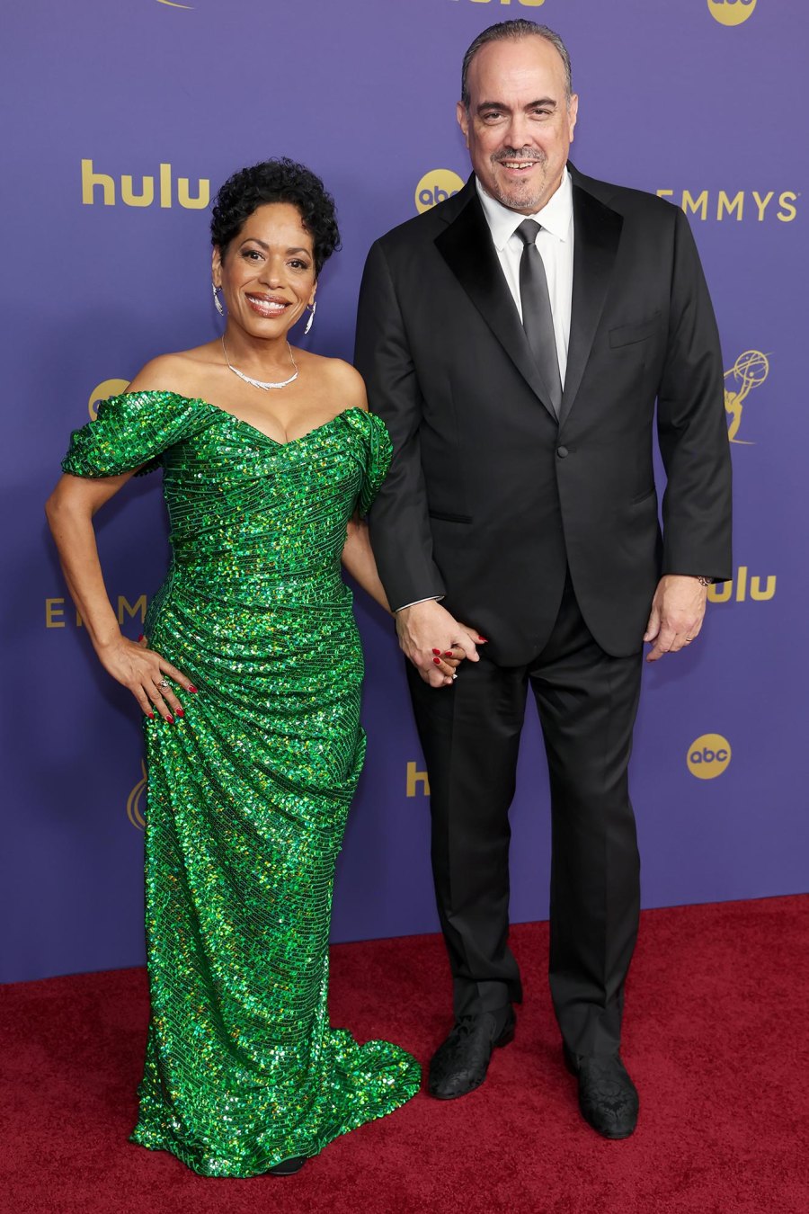 Liza Colon-Zayas and David Zayas The Bear Cast on the 2024 Emmy Awards Red Carpet