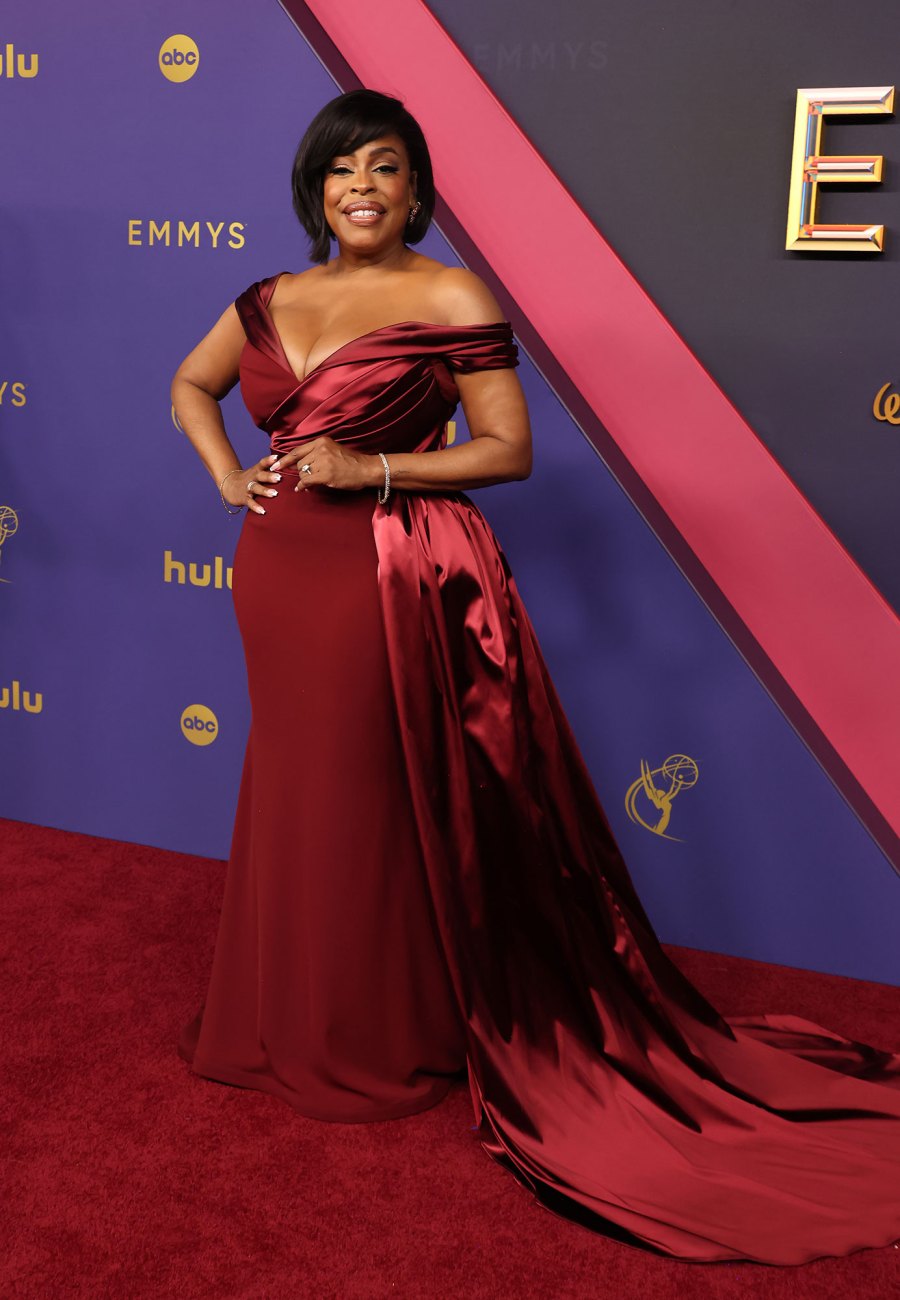 Niecy Nash-Betts 2024 Emmys Red Carpet Red Dress Trends