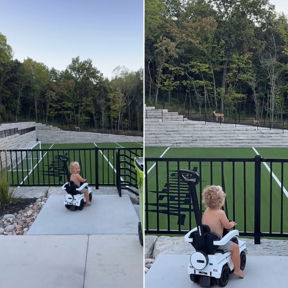 Patrick Mahomes and Wife Brittany Mahomes Have a Personalized Football Field in Their Backyard