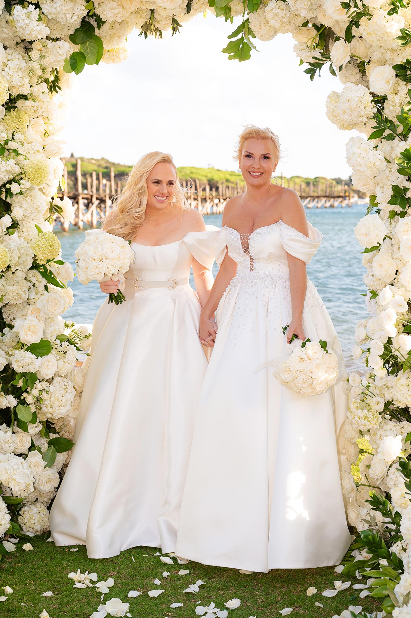 See Rebel Wilson, Ramona Agruma's Wedding Dresses from Sardinia Wedding