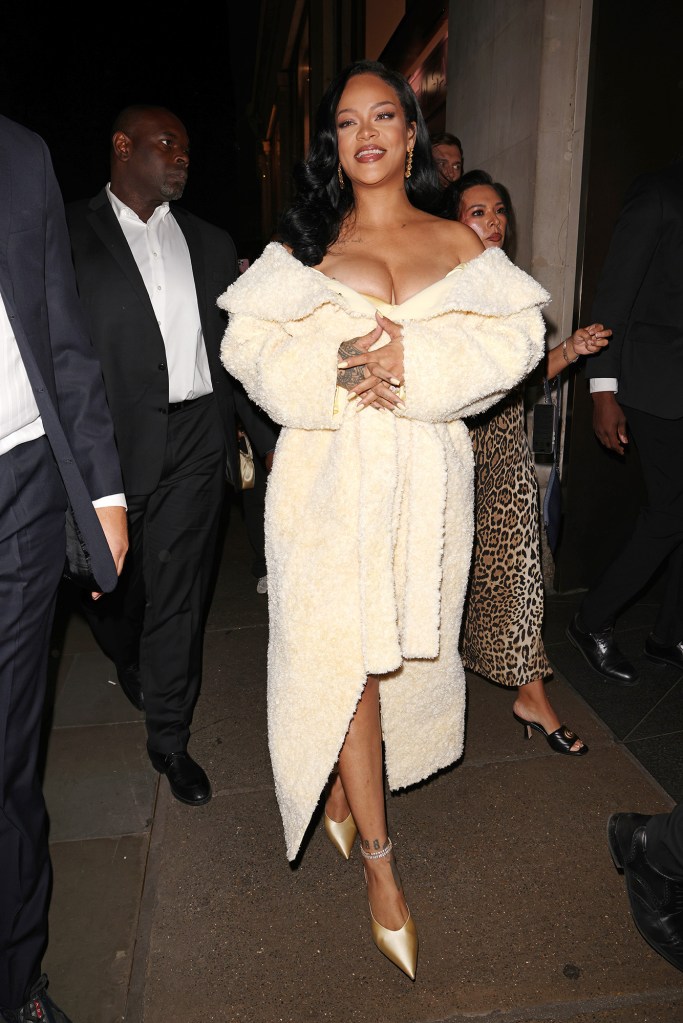 Rihanna Steps Out in Cozy Bathrobe in London