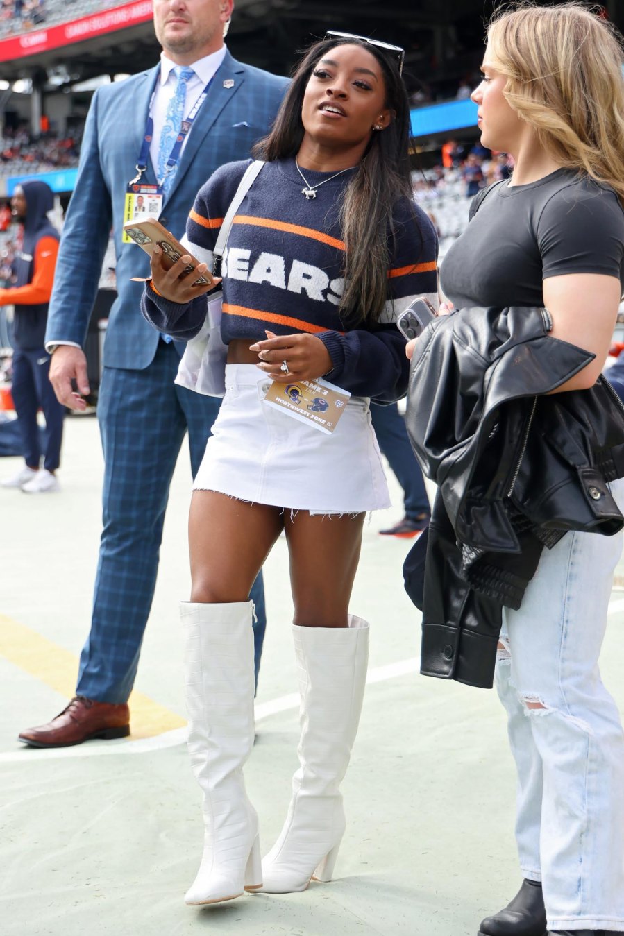 Simone Biles Always Dresses to Impress on the NFL Sidelines Her Chicest Game Day Outfits