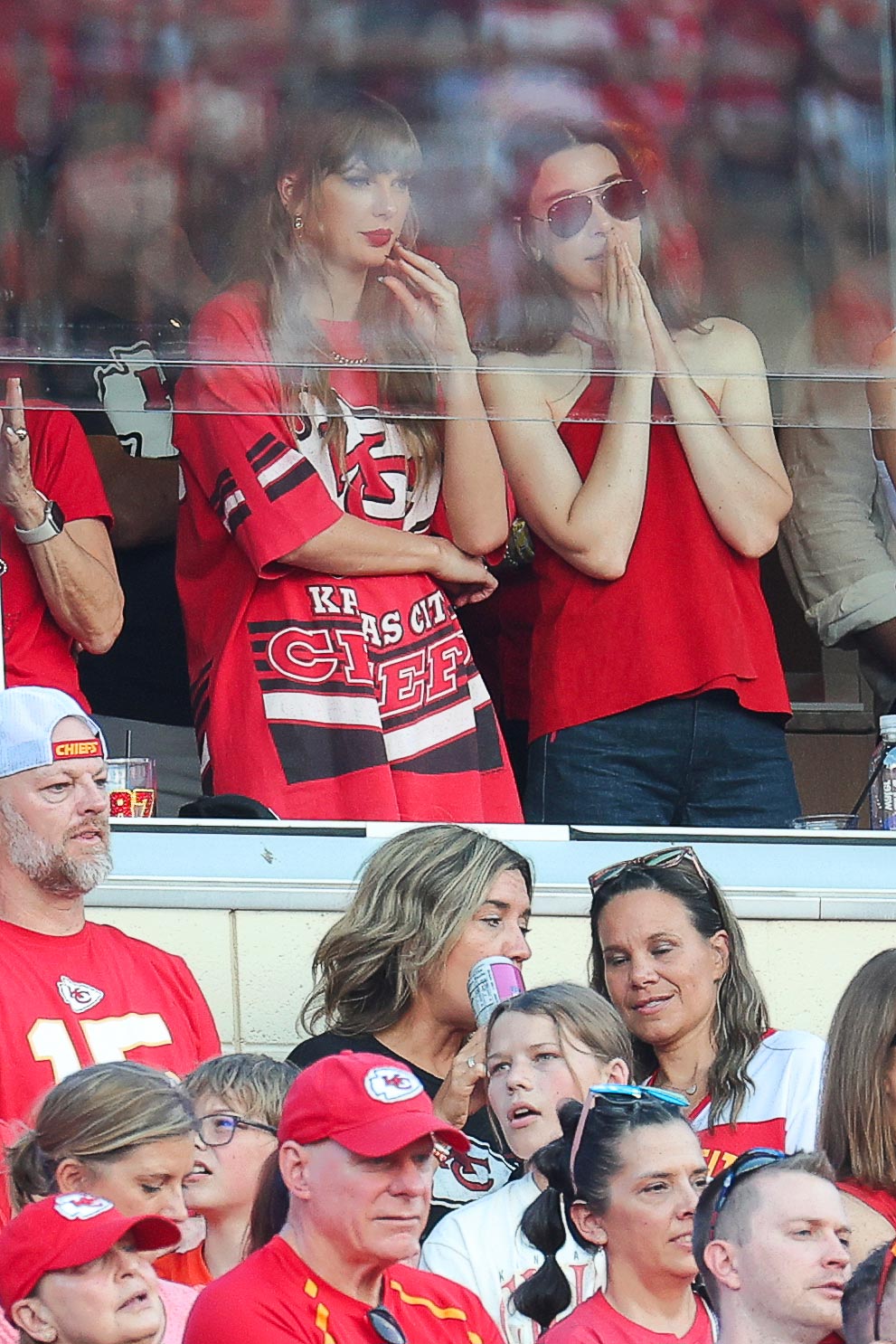 Taylor Swift Goes Nuts After Harrison Butker Nails Game Winning Field Goal in Chiefs Bengals Game 096