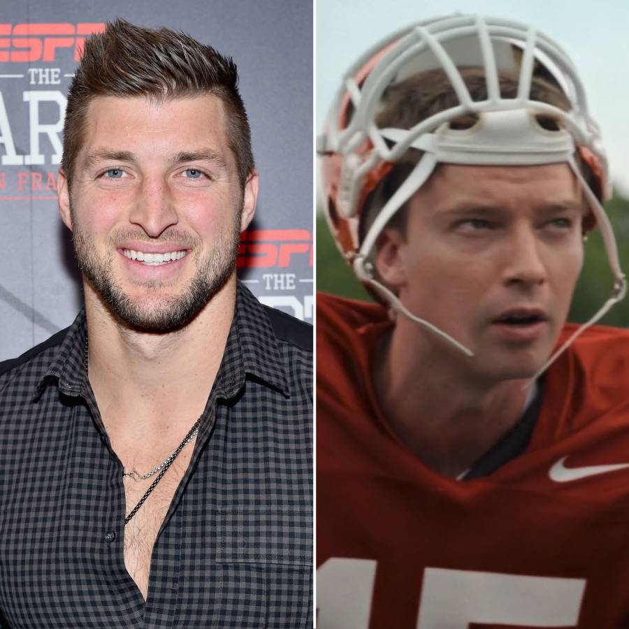 Tim Tebow Patrick Schwarzenegger Comparing American Sports Story Aaron Hernandez Actors to Their Real Life Counterparts