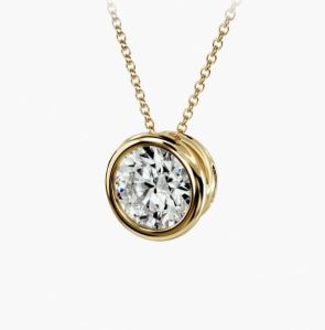 Bezel Diamond Pendant