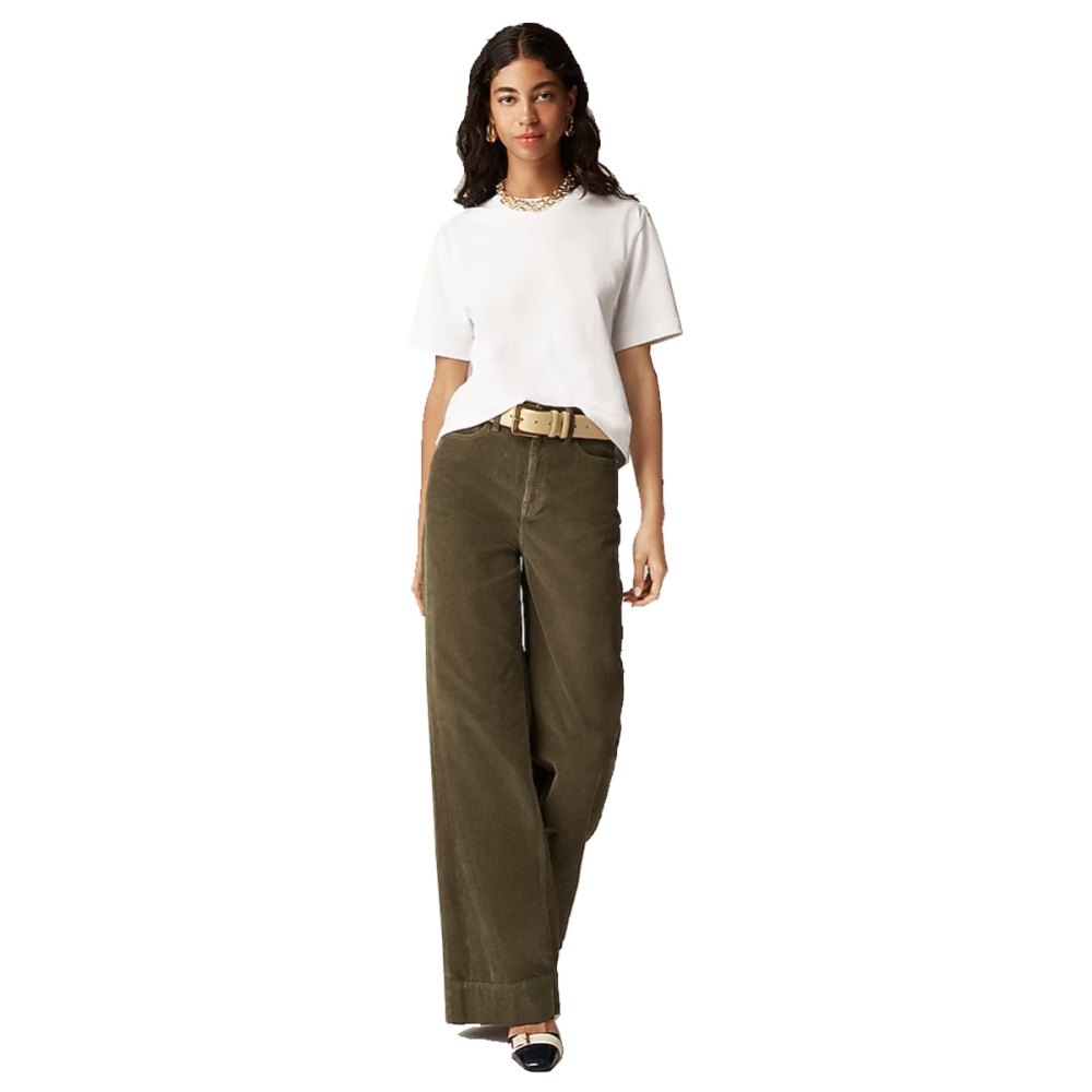 J. Crew Wide-Leg Corduroy Trouser