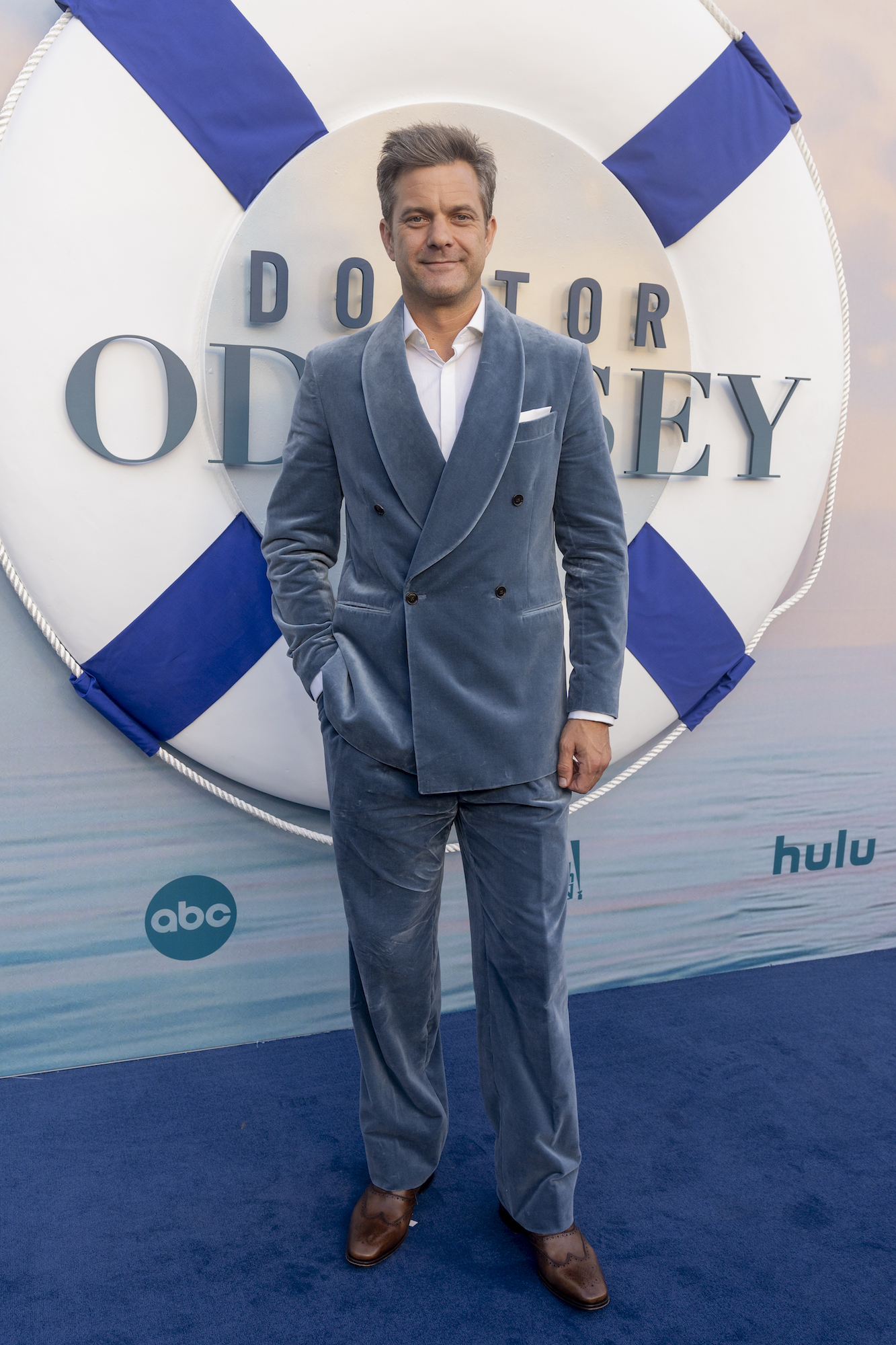 Joshua Jackson Goes Blue Velvet at 'Doctor Odyssey' Premiere