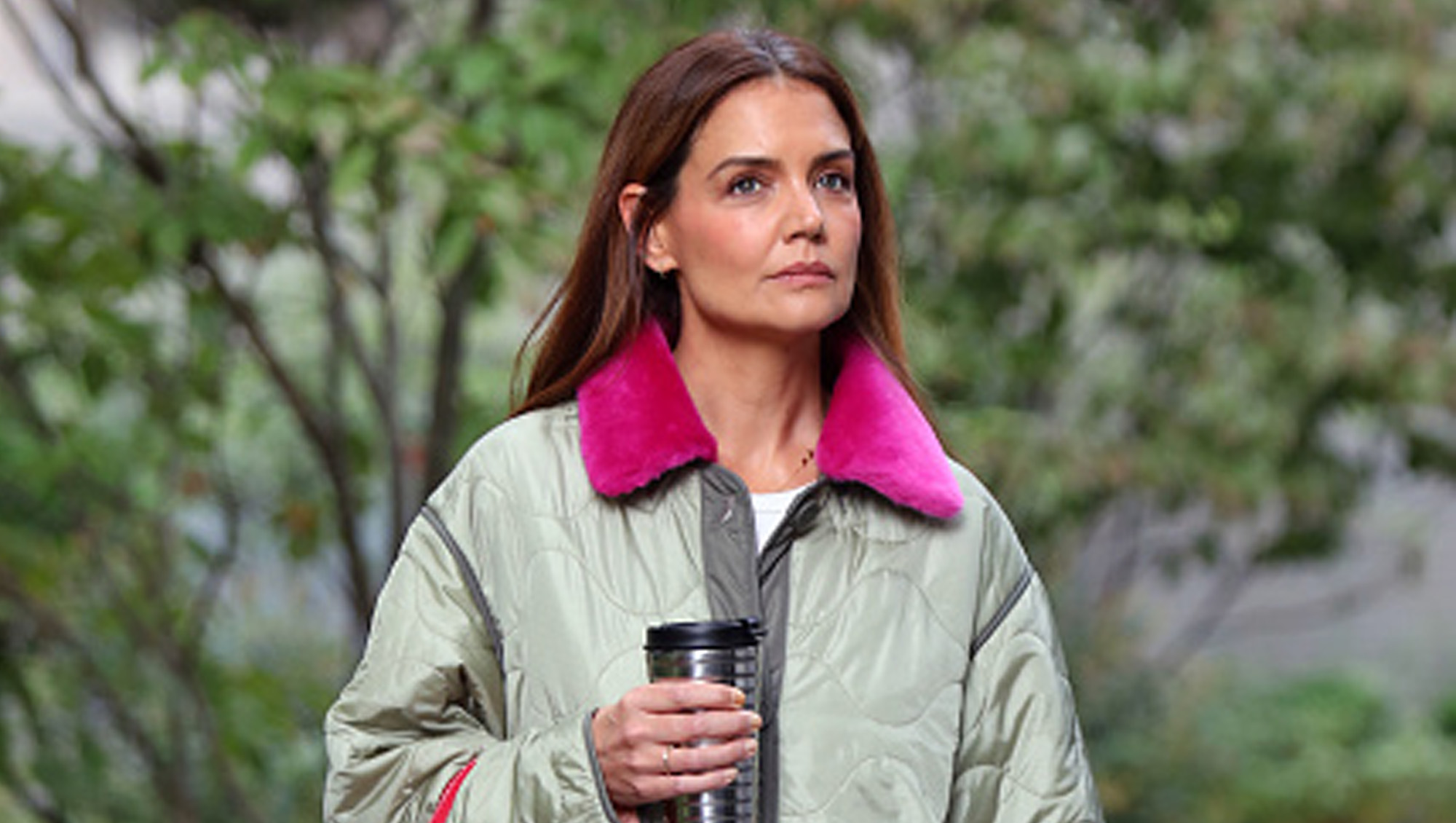 Katie Holmes's Quilted Jacket Looks is Just $49 on Amazon