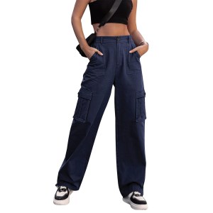 Zmpsiisa High Waisted Wide Leg Cargo Pants Amazon