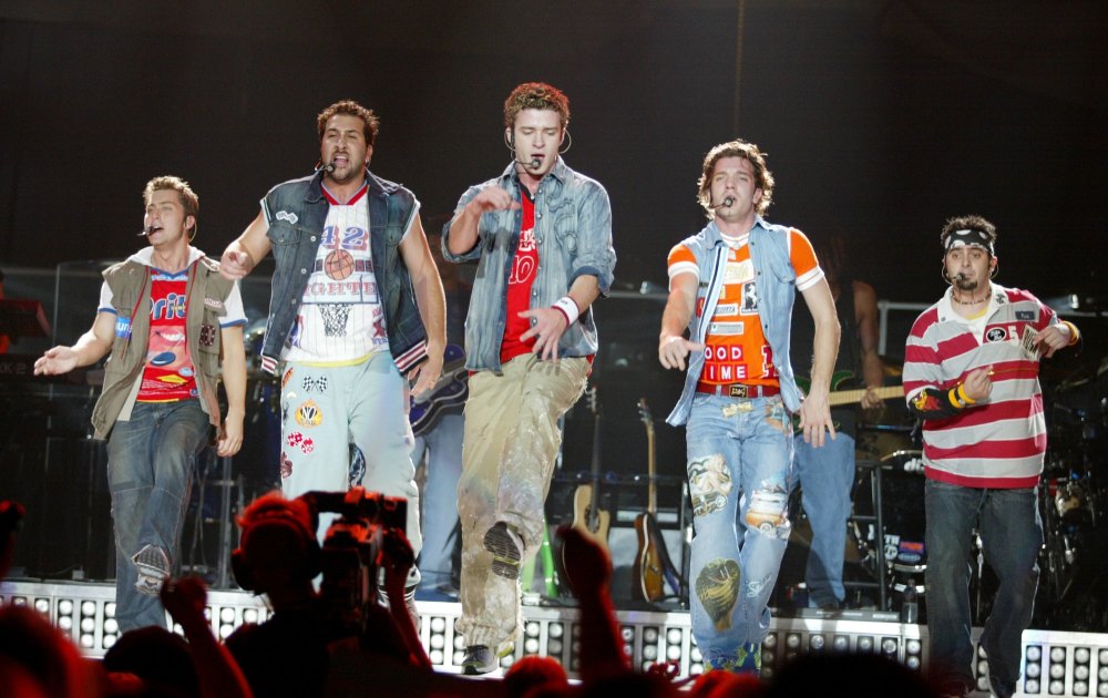 'NSync durante a Celebrity Tour 2002