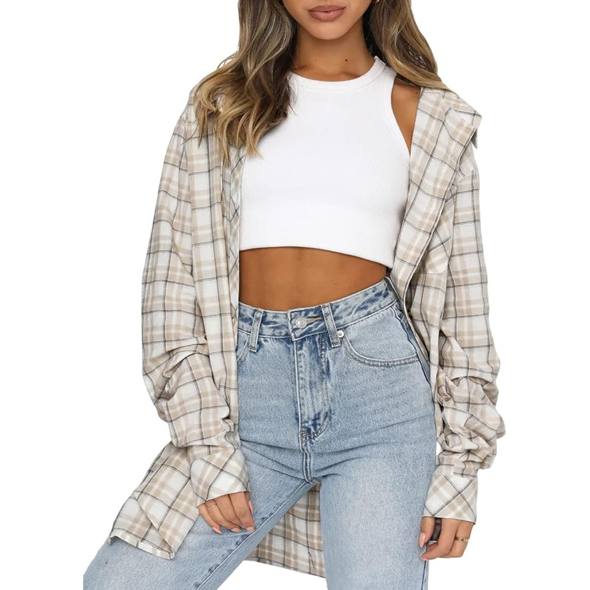 Emily Ratajkowski's Plaid Top is a Fall Staple — a $27 Lookalike