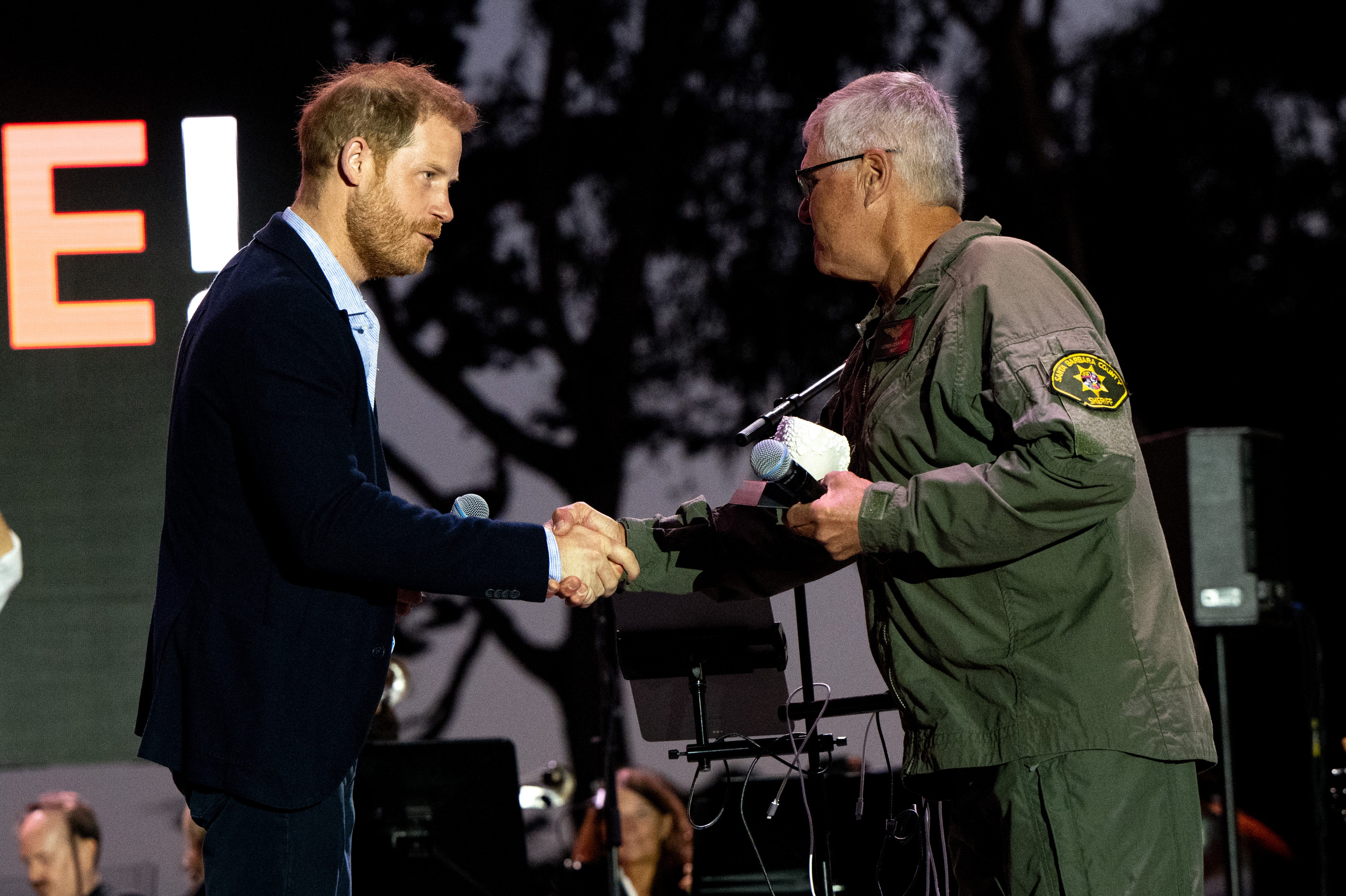 Prince Harry Pays Tribute to First Responders at Star-Studded Concert Hosted by Kevin Costner