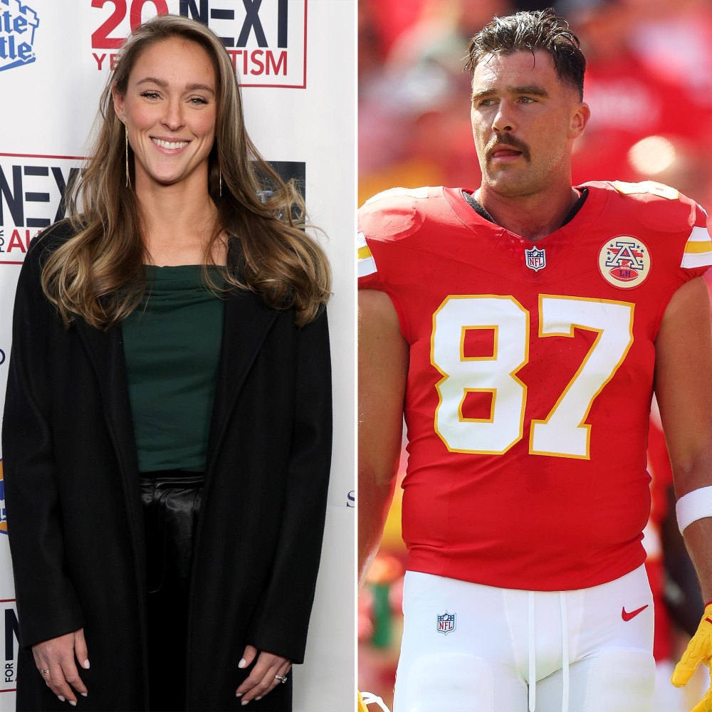 Kylie Kelce apoya al cuñado Travis Kelce con una camiseta de Alright Nah en el partido de los Kansas City Chiefs