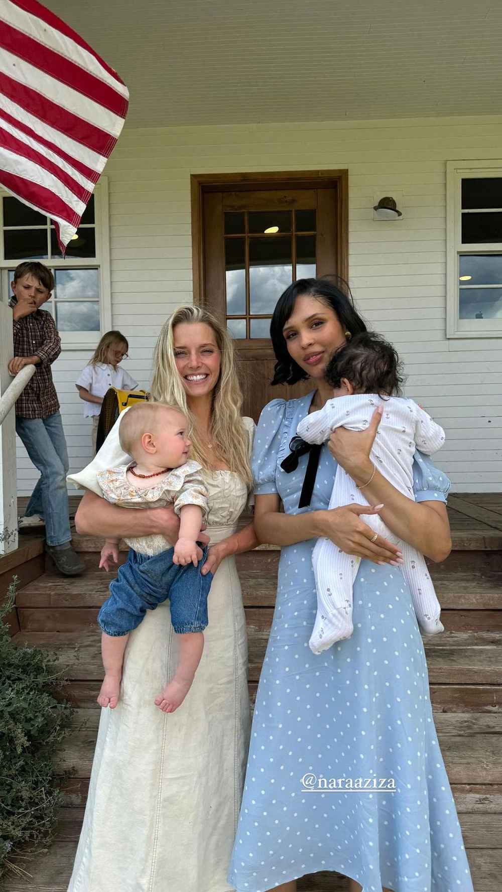 Nara Smith insiste en que es muy diferente de las granjas de la bailarina Hannah Neeleman después de una visita reciente.