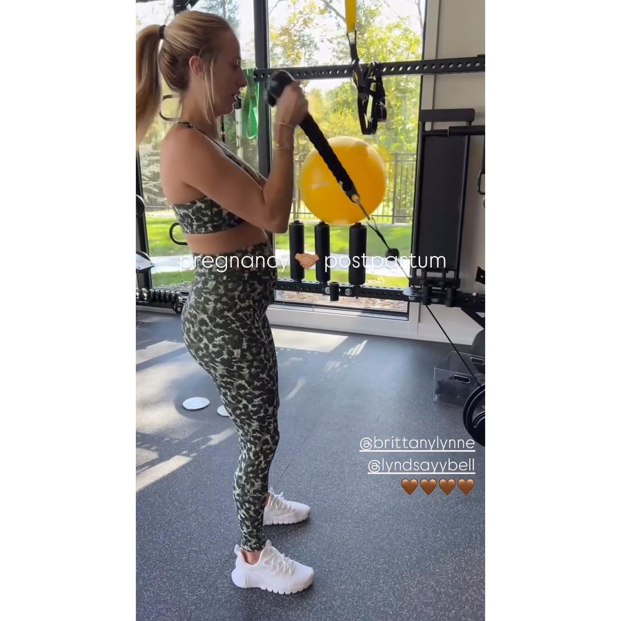 Brittany Mahomes Show Off Her Pregnancy and Postpartum Workouts 3