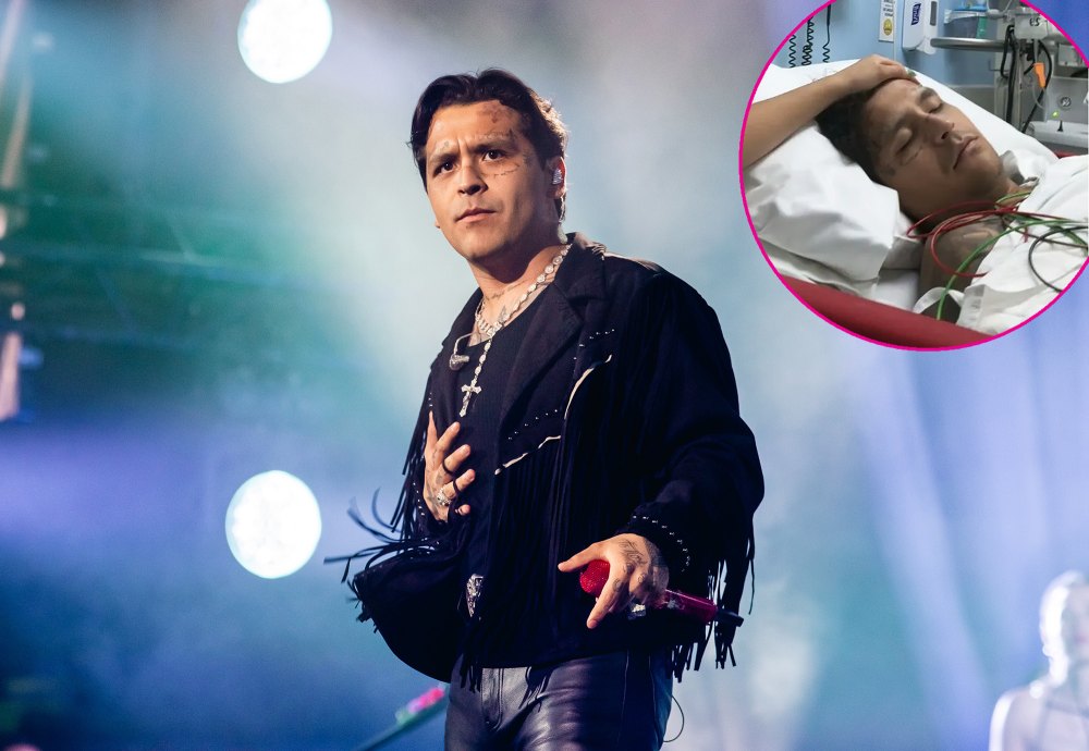 Christian Nodal was taken to hospital in an emergency