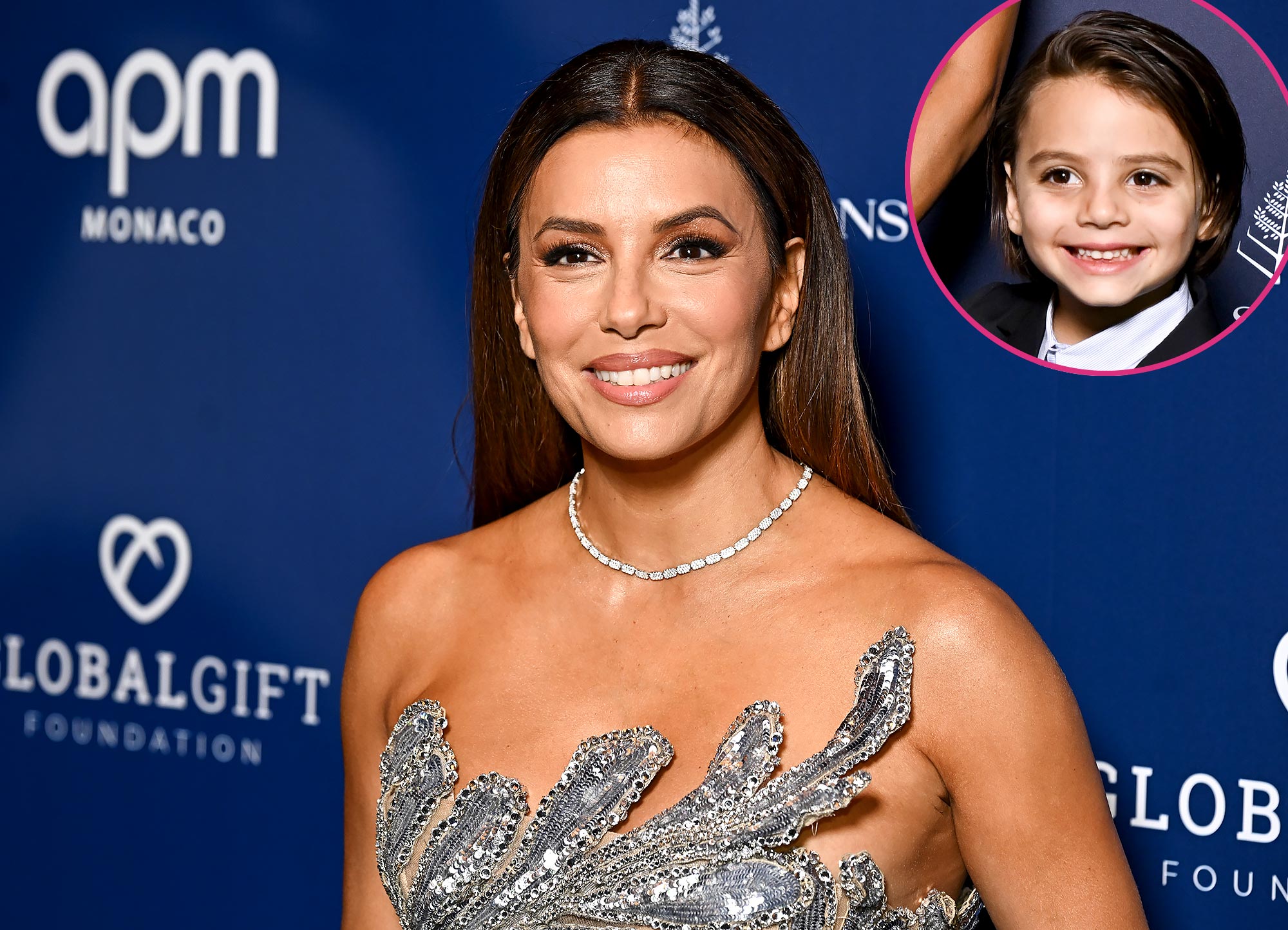 ลูกชายวัย 6 ขวบของ Eva Longoria สวมชุดทักซิโด้ตัวจิ๋วบนพรมแดง