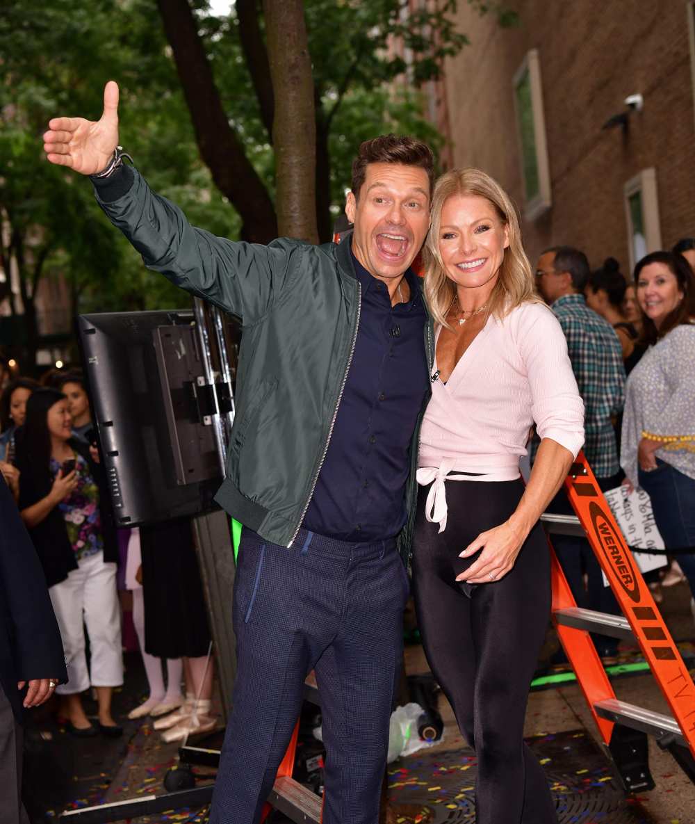 Kelly Ripa Taunts Ryan Seacrest About Wheel of Fortune During Shady Live Reunion