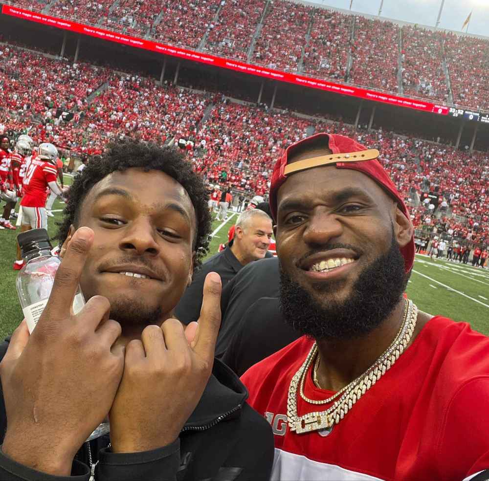 LeBron James Has Pure Joy for Son Bronny James on Lakers Picture Day