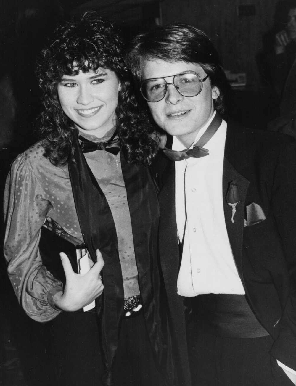 Nancy McKeon y Michael J. Fox en 1983