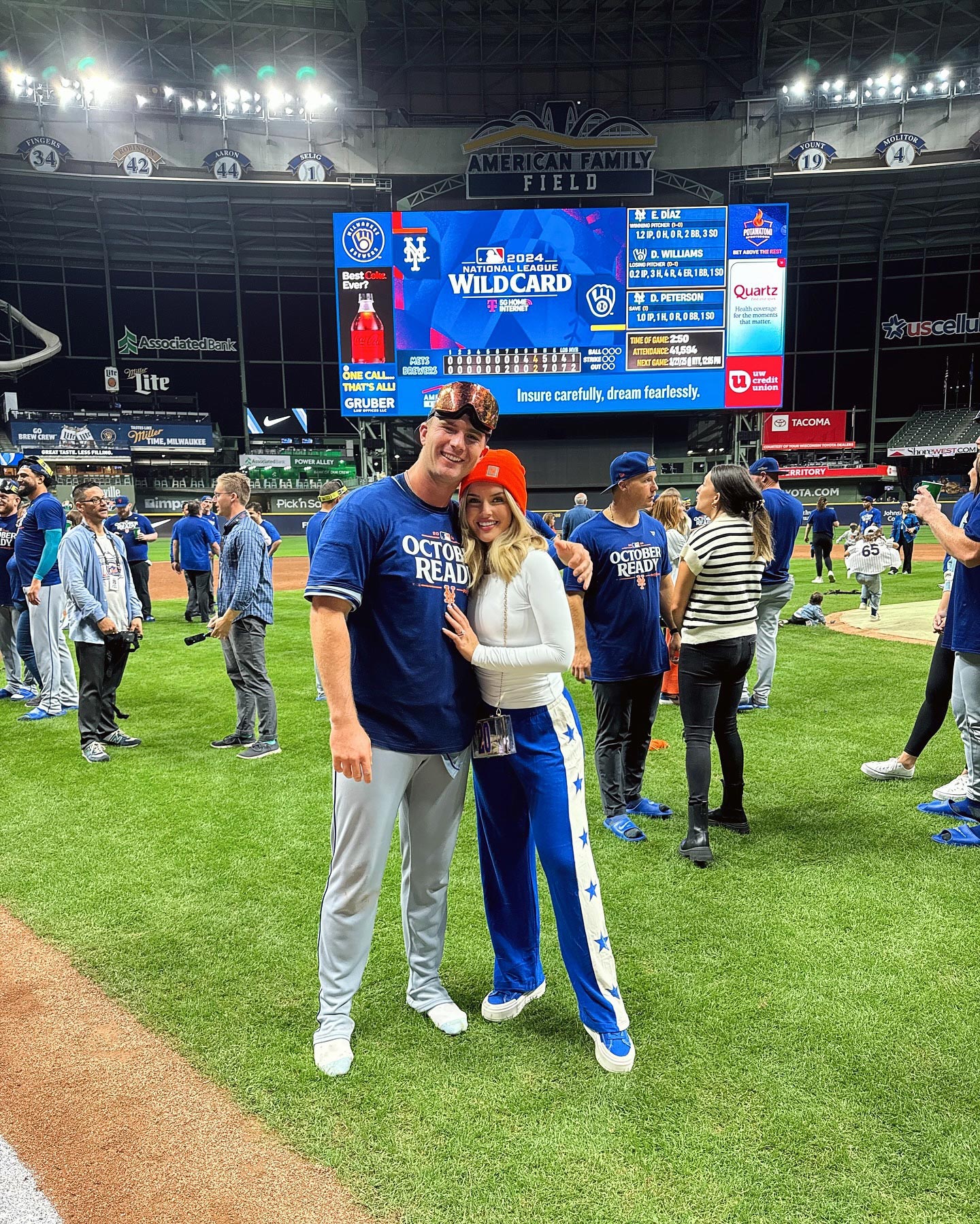 ไทม์ไลน์ความสัมพันธ์ของ Pete Alonso และภรรยา Haley จาก New York Mets