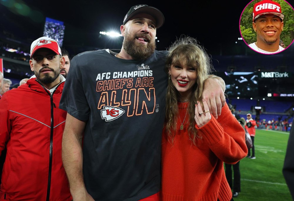 Promo Travis Kelce BFF Aric Jones revela como é estar com Taylor Swift na suíte Game Day