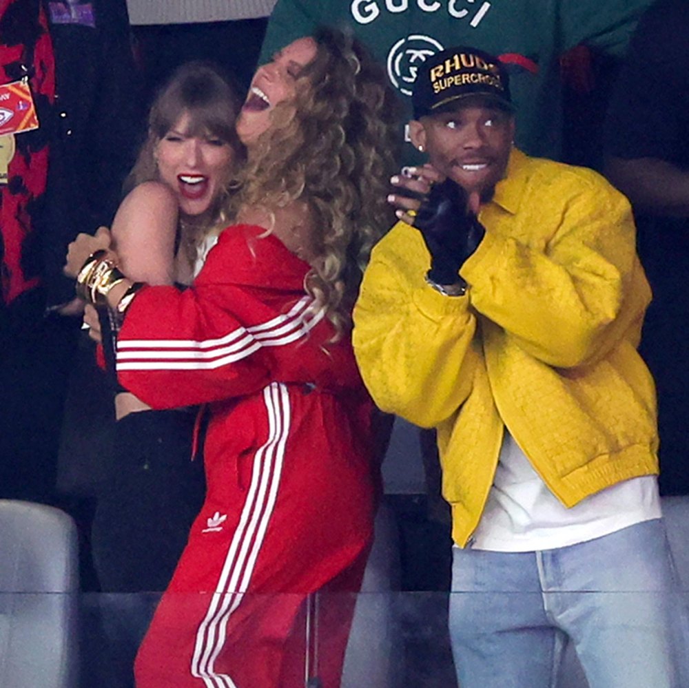 O melhor amigo de Travis Kelce, Aric Jones, aparece como se estivesse com Taylor Swift no Game Day Suite 3