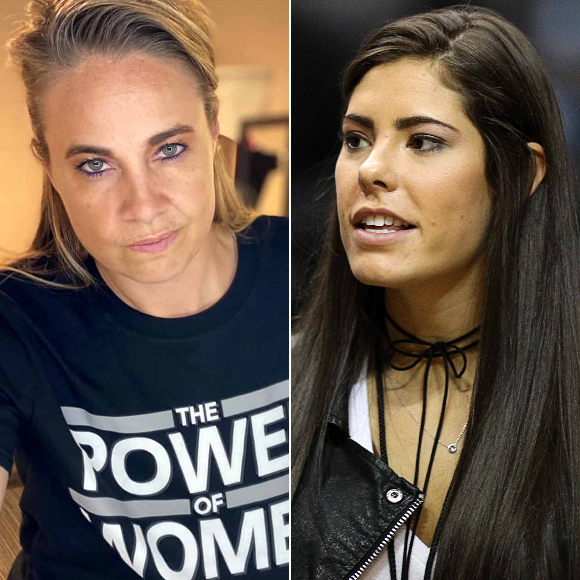 Kelsey Plum, da WNBA, repreendida pela treinadora Becky Hammon durante o intervalo aquecido