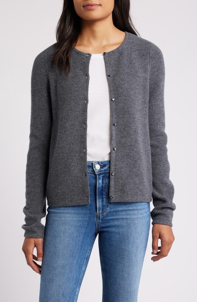 dark grey cardigan