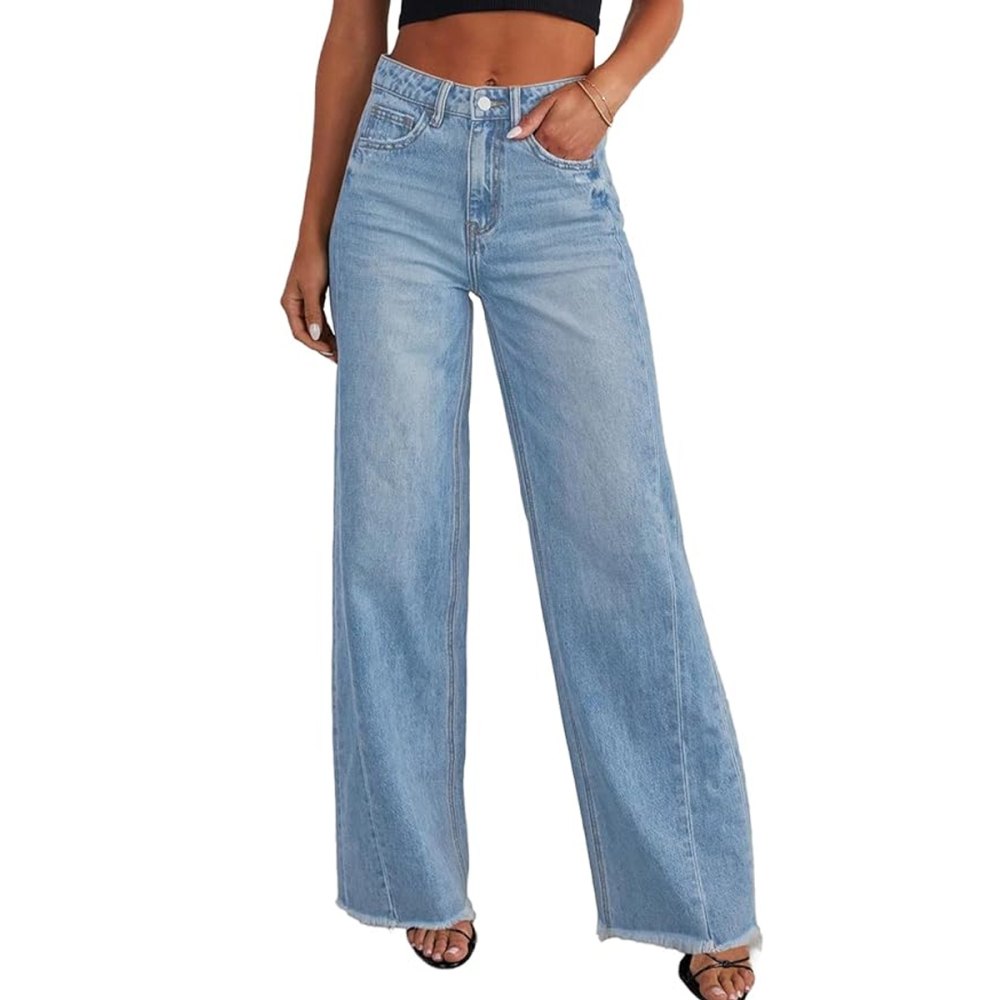 Sidefeel Wide Leg High Waisted Jeans Amazon