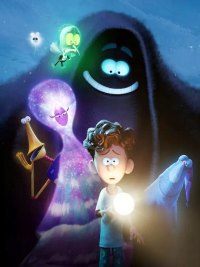 A boy is surrounded by supernatural creatures in Orion and the Dark.