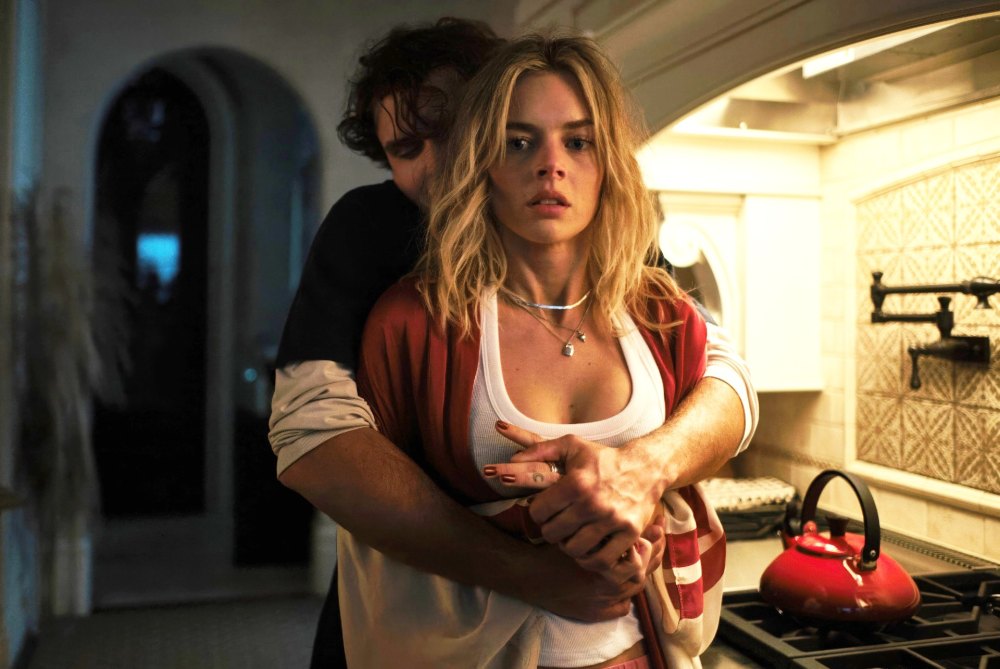 Ray Nicholson and Samara Weaving in Borderline