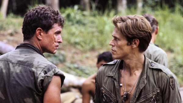Tom Berenger and Willem Dafoe in Platoon