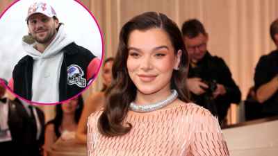Josh Allen Supports Hailee Steinfeld at Golden Globes Promo