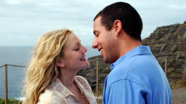 Drew Barrymore and Adam Sandler in 50 First Dates