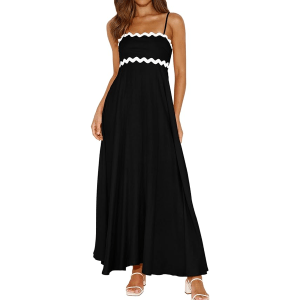 PRETTYGARDEN Womens Spaghetti Strap Maxi Dress