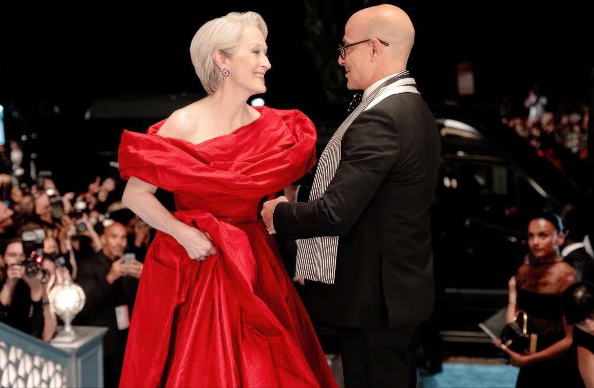 Meryl Streep and Stanley Tucci in The Devil Wears Prada 2