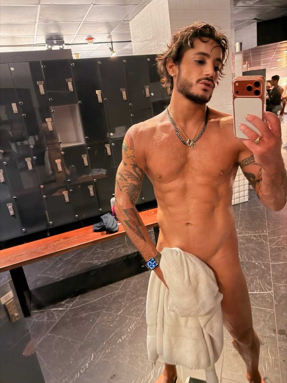 Ariana Grande's Brother Frankie Shares a Nearly-Naked Selfie After Singer's Break Announcement