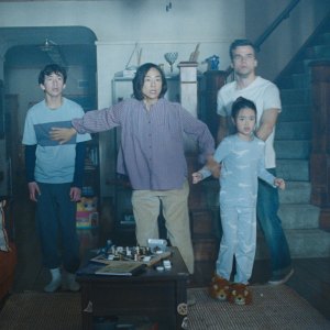 Noah Alexander Sosnowski, Greta Lee, Riley Chung, Wagner Moura in The Last House