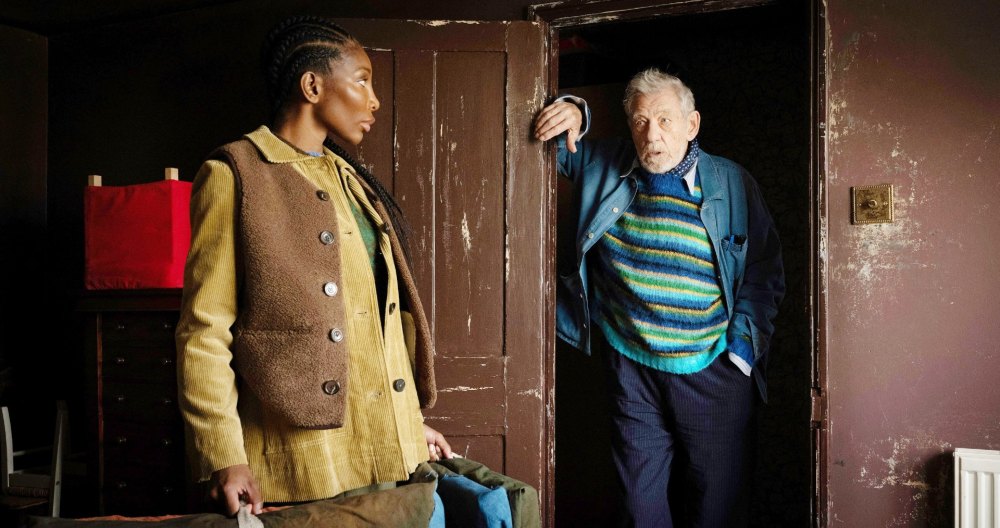 Michaela Coel, Ian McKellen in The Christophers