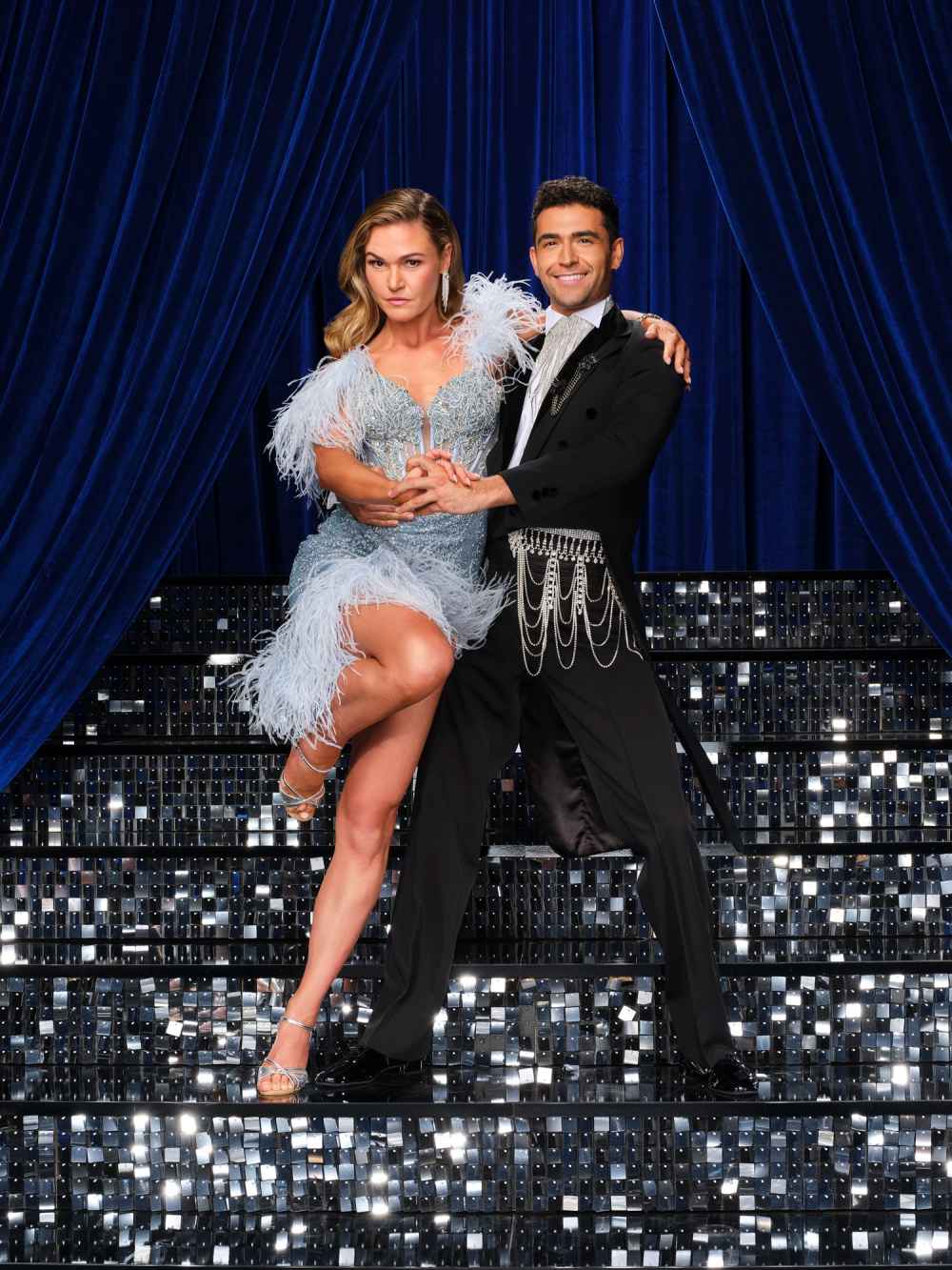 Julia Stiles and Ezra Sosa Poke Fun at Theories