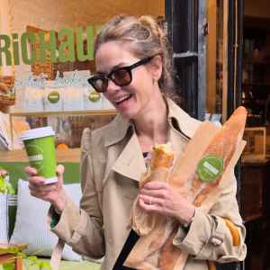 Michelle Monaghan Resist Taking a Bite Before They Get Home Just Like Us
