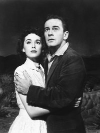 Barbara Rush and Richard Carlson in It Came from Outer Space