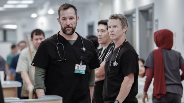 Noah Wyle and Shawn Hatosy in The Pitt season 2