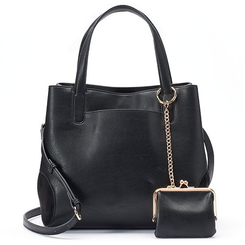 LC Lauren Conrad Blair Crossbody Bag, Black - Yahoo Shopping